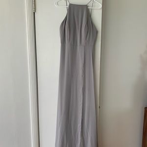 Lovely (Dessy) Chelsea Grey Dress
